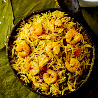 "Parat Wali Jhinga Biryani  (Khaansaab) - Click here to View more details about this Product